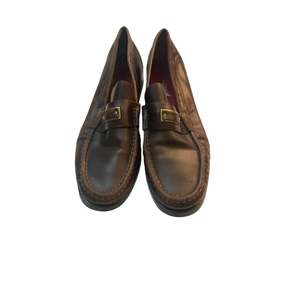 SALVATORE FERRAGAMO SPORT LEATHER LOAFER - Picture 5 of 7
